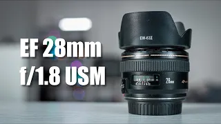 Canon EF 28mm f/1.8 USM - широкий и светосильный родной бюджетный фикс с натуральной перспективой.