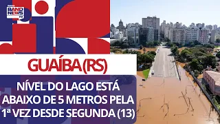 Nível do Guaíba está abaixo de 5 metros pela 1ª vez desde segunda (13)