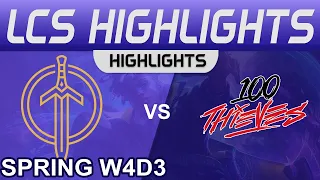 GG vs 100 Highlights LCS Spring Season 2023 W4D3 Golden Guardians vs 100 Thieves by Onivia