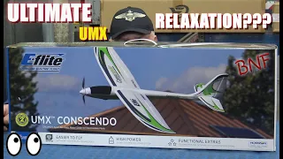 ULTIMATE UMX RELAXATION??? Conscendo glider BNF Basic with AS3X and SAFE Unboxing