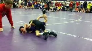 6 year old wrestler slams kid to mat