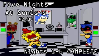 Five Nights at Sonic's (v2.0) | Nights 1-6 COMPLETE [FNAF Fan Games 2024]