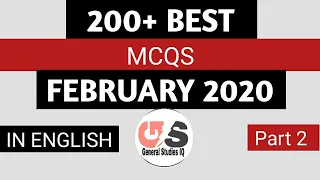 Best 200+ FEBRUARY 2020 Current Affairs in English Part 2