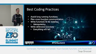 Sustainable, Maintable and Durable. Azure Durable Functions with PowerShell! by Jaap Brasser