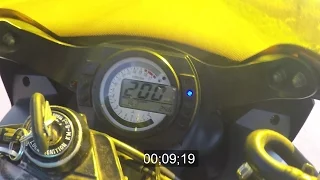 Kawasaki zx6r 636 (2003) ninja acceleration разгон 0-100 0-200