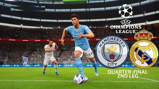 eFootball 2024 | Real Madrid vs Manchester City | UEFA Champions League Quarter-Final 1st Leg