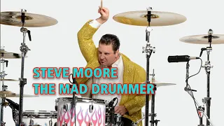 The Mad Drum Artist Steve Moore: WIPE OUT #maddrummer #stevemoore #drummerworld