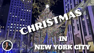 NYC Christmas | Rockefeller Christmas Tree | Saks Fifth Ave Light Show | Times Square NYC