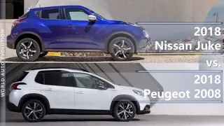 2018 Nissan Juke vs 2018 Peugeot 2008 (technical comparison)