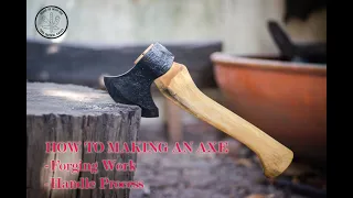 Tora Tactical #2 : Making carving axe ,Citrus wood handle.