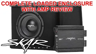 Skar Audio 8" Complete 700 Watt SDR Series Subwoofer Bass Package -  Loaded Enclosure with Amplifier