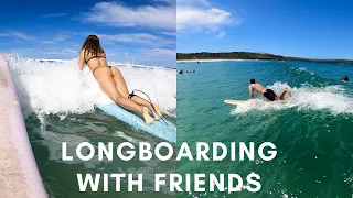 LONGBOARDING WITH FRIENDS | POV SURFING (RAW)