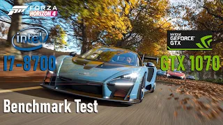 Forza Horizon 4 - i7 8700 + GTX 1070 Benchmark | 1080p Low VS Ultra