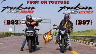 2023 Pulsar NS200 {BS7} vs Pulsar RS200 {BS3} 🔥🔥 | Drag Race | First On YouTube |