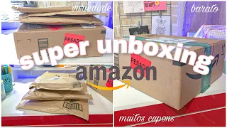 Unboxing de livros | vários cupons de 20,00 da Amazon | asmr ✨