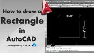 AutoCAD #2 - How to Draw a Rectangle in AutoCAD | AutoCAD Basics