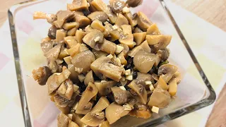 Easy MARINATED MUSHROOMS / Pickled champignons. Great appetizer FOR DINNER / Tasty Ideas Cooking