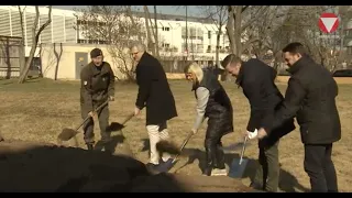 Neubau in Stammersdorf: Klaudia Tanner bei Spatenstich