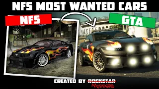 GTA Online - NFS Most Wanted: Blacklist Cars and Razor Bonus Car | Created by Modders (Cinematic)