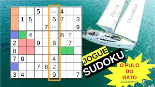 SUDOKU EXPERT COM SOLUÇÃO DETALHADA PASSO A PASSO COM MACETES E DICAS.