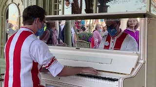 "Beauty and the Beast (Tale As Old As Time)" Performed at the Magic Kingdom at Casey's Corner Piano