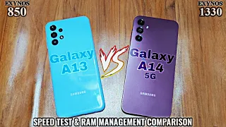 Samsung Galaxy A14 vs Samsung Galaxy A13 Speed Test Comparison🔥Upgrade or Downgrade..?🤯
