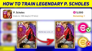 Paul Scholes Max Training Tutorial in eFootball 2023 Mobile