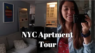 my one bedroom manhattan apartment TOUR (new york city summer internship!)