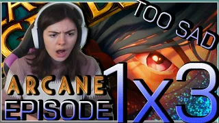 JINX IS HERE!!! SADDEST origin story ever! | ARCANE Episode 1x3 Reaction and review!!