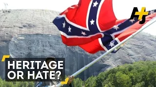 Confederated Flag Supporters Preach #HeritageNotHate at KKK Site