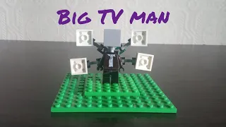 Собрал мини фигурку большого ТВ мена из лего (Big TV man)😎