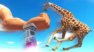 Units Get PUNCHED by Giant Arm - Animal Revolt Battle Simulator