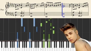 Justin Bieber - What Do You Mean - Piano Tutorial + Sheets