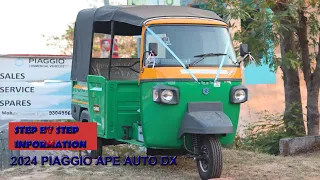 2024 Piaggio Ape Auto Dx Review step by step information