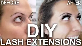 DIY Permanent Eyelash Extensions - Full How To Application at Home