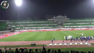 Tifo Raja Casablanca vs TP Mazembe 28.02.2020 Curva Sud Casa