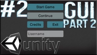 Unity Tutorials #2 - Menu Scene Pt. 2 [GUI]- Button Click Functions