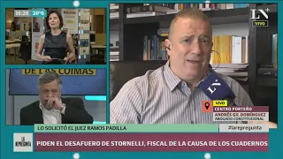 Ramos Padilla pide el desafuero y remoción del fiscal Stornelli por el caso D'Alessio