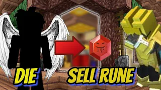 Bedwars But If I Die I Will Sell My Leeching - 3 Rune😫😭 [Blockmango Bedwars]