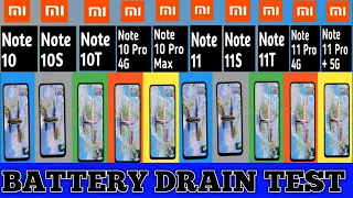 Redmi Note 11 Pro+ vs Note 10 Pro Max vs Note 11 Pro vs Note 10 Pro | BATTERY DRAIN TEST 🔥🔥