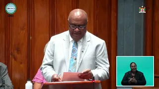 Deputy Prime Minister Hon. Manoa Kamikamica delivered his ministerial statement in parliament