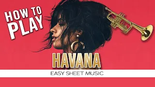 Trumpet "Havana" EASY Sheet Music