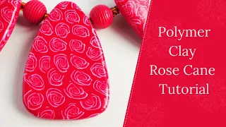 Rose Cane Polymer Clay Tutorial / Polymer Clay Flower Cane