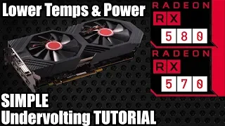 How to Undervolt an AMD RX 580 / 570 - Radeon Undervolting Tutorial - More Consistent Core Clocks