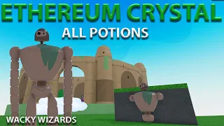 All Potions Ethereum Crystal Wacky Wizards Roblox New Update Wacky Wednesday