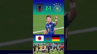 Samurai Japan Beats Germany In Shock World Cup Match! ドイツ 1-2 日本 😱😱😱 #short