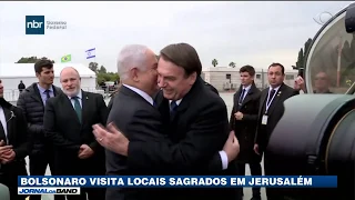 Bolsonaro visita locais sagrados em Jerusalém