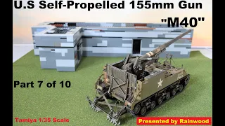 Pt.7/10 U.S Self-Propelled 155mm Gun M40 Tamiya 1:35 / 미육군 155mm 자주포 M40 타미야 / アメリカ155mm自走砲 M40 タミヤ