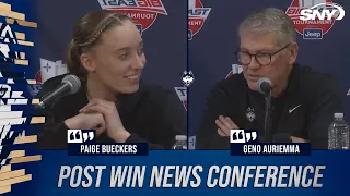 Paige Bueckers and Geno Auriemma on UConn advancing to Big East tournament finals | SNY