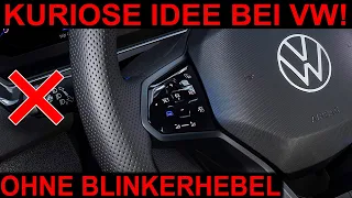 🔴 KEIN Blinkerhebel mehr! Kuriose Idee bei VW  Künftige Modelle Neue Steuerung bei Wischer & Licht